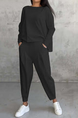 High Low Hem Sweatshirt Set